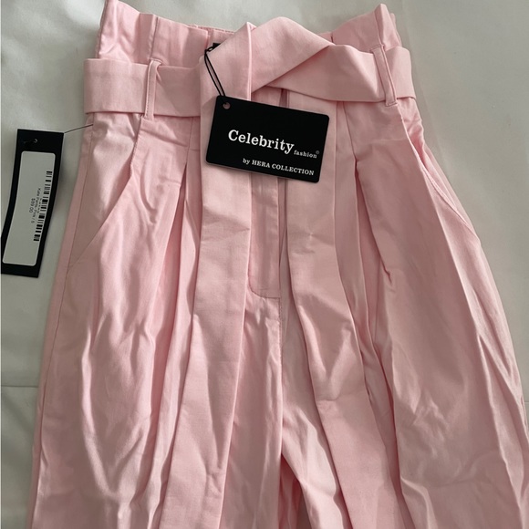 Celebrity Fashion by Hera collection paper bag pants in pink - Picture 5 of 6